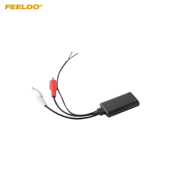 Универсальное автоматическое беспроводное подключение Bluetooth FEELDO, адаптер AUX для стереосистемы с 2 RCA AUX IN, музыкальный аудиовход, беспроводной кабель