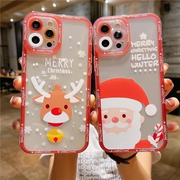 Новогодние подарки чехол Snow Elk Merry Christmas для Huawei P40 Lite Nova6 SE Чехол Nova 7i 5T 6 SE