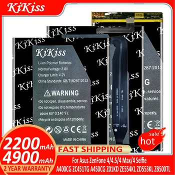 Аккумулятор KiKiss для Asus ZenFone 4 ZenFone4 4.5 4 Max 4 Selfie 4Max 4Selfie A400CG ZC451TG A450CG Z01KD ZE554KL ZD553KL ZB500TL