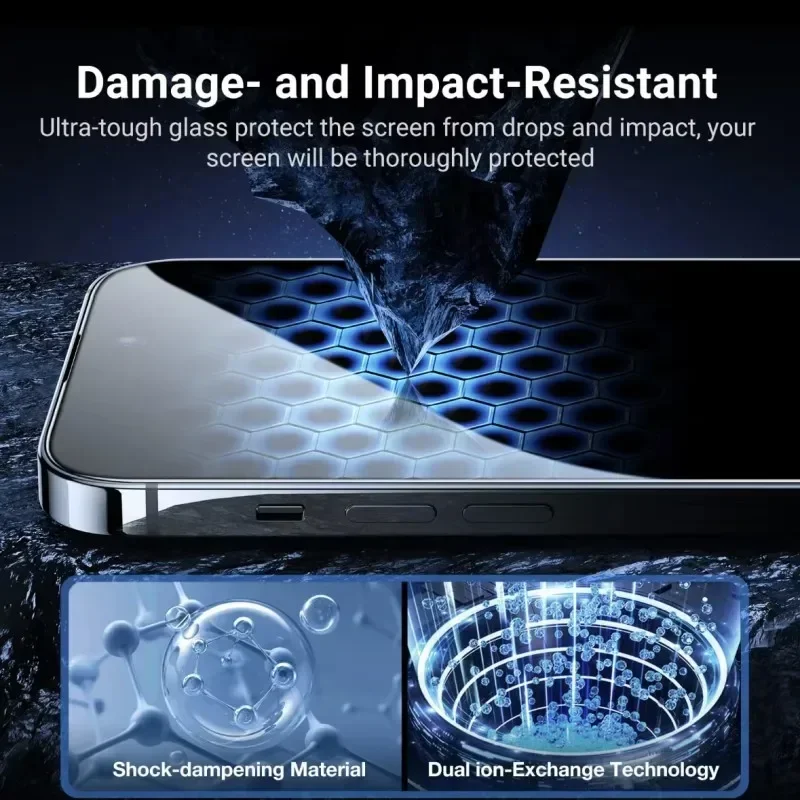 3шт Закаленного стекла для iPhone 14 13 12 11 Pro Max, защита экрана от разрывов, для iPhone 7 8 Plus X XR XS Max, защитное стекло - 5